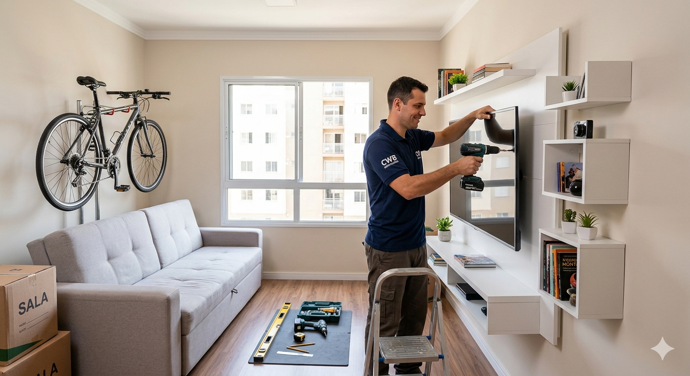 Instalação de Painéis e Suportes de TV: O que você precisa saber antes de furar a parede